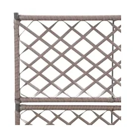 vidaXL Hochbeet mit Rankgitter 58 x 30 cm Braun