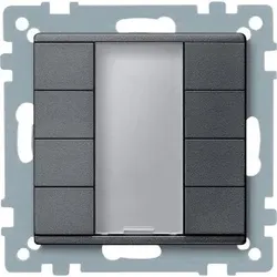 Merten 627814 Taster 4fach plus, anthrazit, System M