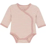 FIXONI Wickelbody Wrap Body LS Y/D Stripe rosa 44 - ca. 0-3 Monate