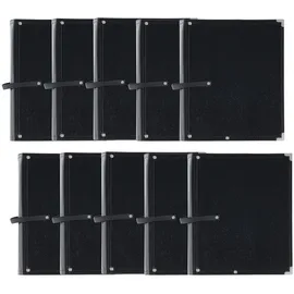 Classic Cantabile Notenmappe Standard 10er Set Schwarz