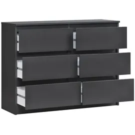home collective Highboard 95 x 77,5 x 33 cm Anthrazit