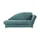 Nehl Liege Greta Mikrofaser 182 x 79 x 86 cm Türkis/Petrol mit Schlaffunktion