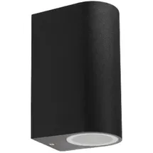 ChiliTec Wandleuchte 2x GU10 IP44 Schwarz