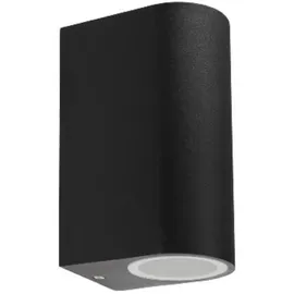 ChiliTec Wandleuchte 2x GU10 IP44 Schwarz
