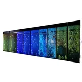 Xlmoebel Skulptur Leuchtendes Wasserparkett LED Wasserwand Designer Wasserwand (Water Wall), Hergestellt in Europa weiß