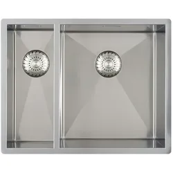 Caressi Minimalistisches Spülbecken CAPP1534R6R0 55 x 44 cm, Küchenspüle