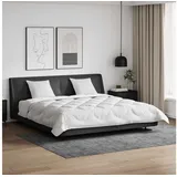 vidaXL Decke mit Kissen mit Kissen 3 pcs Weiß Mikrofaser