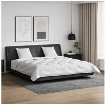 vidaXL Decke mit Kissen mit Kissen 3 pcs Weiß Mikrofaser