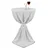 Beautissu Giulia Stehtischhusse – 70 cm Weiß