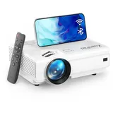 XuanPad Mini Beamer, 2024 Verbessertes 16000L WiFi Bluetooth Beamer, Mini Projektor HD 1080P Unterstützt, Heimkino Video Projector Kompatibel Mit Tv Stick/HDMI/USB/AV/Laptop/iPhone/Android