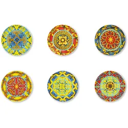 Excelsa Set Von 6 Aperitif Gerichte Trinacria Porzellan 15 Cm Bunt
