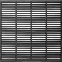 vidaXL WPC Lamellenzaun 180 x 180 cm grau