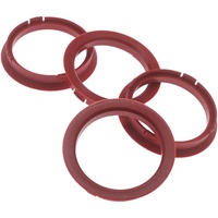 4X Zentrierringe 74,1 x 64,1 mm Dunkelrot Felgen Ringe Made in Germany