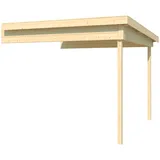 Lasita Maja Zambezi Anbau 250", Dachverlängerung 28 mm, 250x250, Naturbelassen