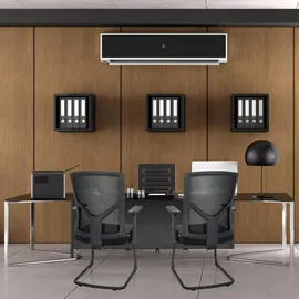 HJH Office Breton V B Stoff Schwarz