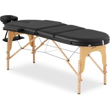 Physa Massageliege - Massagesessel, Massageliege klappbar Massagebank Massagetisch Holzrahmen 227 kg schwarz