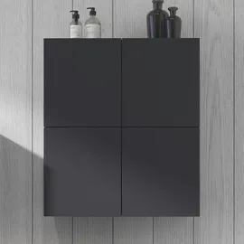 Duravit L-Cube Halbhochschrank 70 x 80 x 24,3 cm Grau/Silber