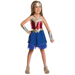 Rubie ́s Kostüm Justice League Wonder Woman, Die wundervolle DC-Superheldin aus dem neuesten Kinofilm blau 128