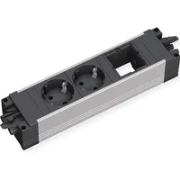 Bachmann Bachmann, Steckdosenleiste, STEP ALU 2x Schutzkontakt 1x ABD