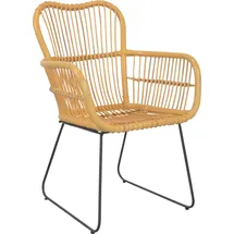 Home Affaire Sessel Handgeflochten 60 x 90 x 62 cm Beige/Schwarz
