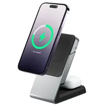 Alogic Matrix wireless charging stand - 2-in-1 - magnetic - 15 Watt