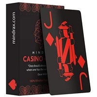 Mindrax ® Spielkarten | Wasserfeste Plastik Karten | Profi Poker Texas-Holdem Skat | Geschenk Mitbringsel für Gastgeber