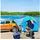 Outsunny Heckzelt Auto Blau