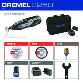 DREMEL 8250-5 Multifunktionswerkzeug inkl. 1 x 2,0 Ah + 5-tlg. Zubehör-Set