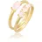 Elli Ring Edelstein Ring gold, / Rosa 56