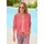 GOLDNER Strickjacke mit Strickbandblende Rot 20