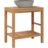 vidaXL Waschbeckenunterschrank 45 x 75 x 45 cm Braun