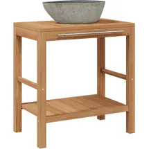 vidaXL Waschbeckenunterschrank 45 x 75 x 45 cm Braun