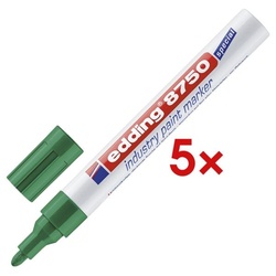 Edding 5x Industrie-Lackmarker »8750« grün