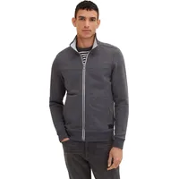 Tom Tailor Herren Sweatshirt-Jacke mit Stehkragen, L