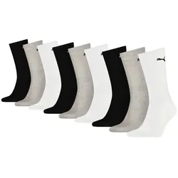 PUMA Unisex Socken, 9er Pack - Sport Crew Sock,Tennissocken, ECOM Mehrfarbig 39-42