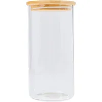 KESPER Vorratsglas mit Bambusdeckel, Inhalt: 1,20 Liter, Höhe: 200