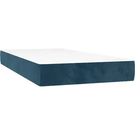 vidaXL Boxspringbett 100 x 200 cm Dunkelblau