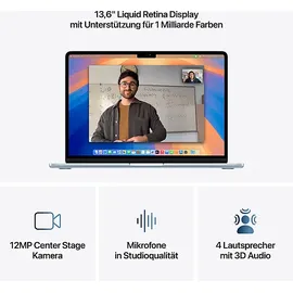 Apple MacBook Air M4 2025 13'' 16 GB RAM 256 GB SSD 8-Core GPU Himmelblau