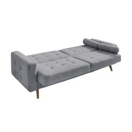 deinbett Schlafsofa mit Bettkasten Fjord ¦ grau ¦ Maße (cm): B: 226 H: 88 T: 90.0