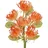 luxuskollektion Kunstblumen Chrysanthemen 6er Stiel Garten Party Büro Orange 30cm