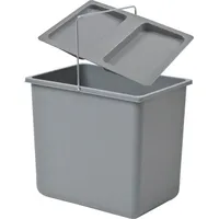 HAILO Einbaumülleimer 18 l Hellgrau