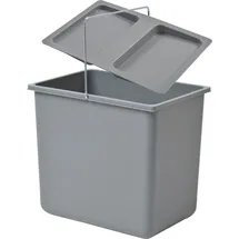 HAILO Einbaumülleimer 18 l Hellgrau