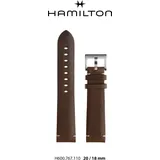 Hamilton Leder Khaki Aviation Band-set Leder Braun-20/18 H690.767.110 - braun