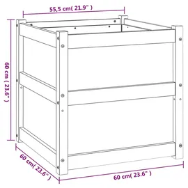 vidaXL Pflanzkübel 60 x 60 x 60 cm Kiefer