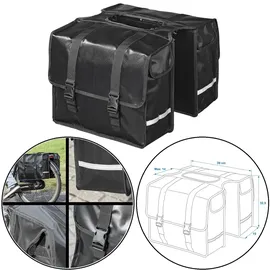 PRO PLUS Fahrradtasche doppelt 40L schwarz