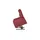 Hukla Fernsehsessel Dean Leder 70 x 107 x 88 cm Rot elektrisch