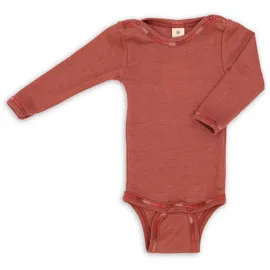 Engel Naturtextilien Langarm-Body mit Seide kupfer 98/104