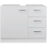 stabilo-sanitär Waschbeckenunterschrank 'Knut' polarweiß matt 3 Schubladen, 63x30x54cm