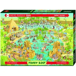 Heye Standardpuzzle 1000 Teile - Degano Zoo Nile Habitat