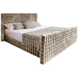 kaiser möbel Boxspringbett 180 x 200 cm H3 Hellbraun